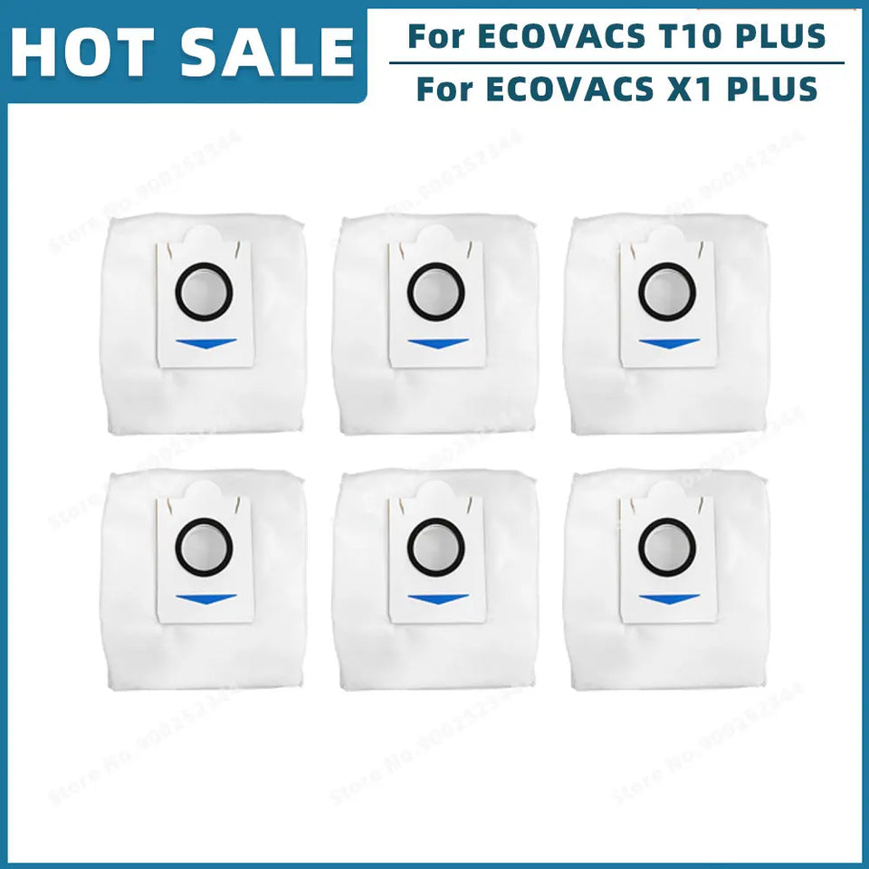 Compatible For ECOVACS T10 PLUS / X1 PLUS Replacement Spare Parts Accessories Main Side Brush Hepa Filter Mop Cloth Dust Bag
