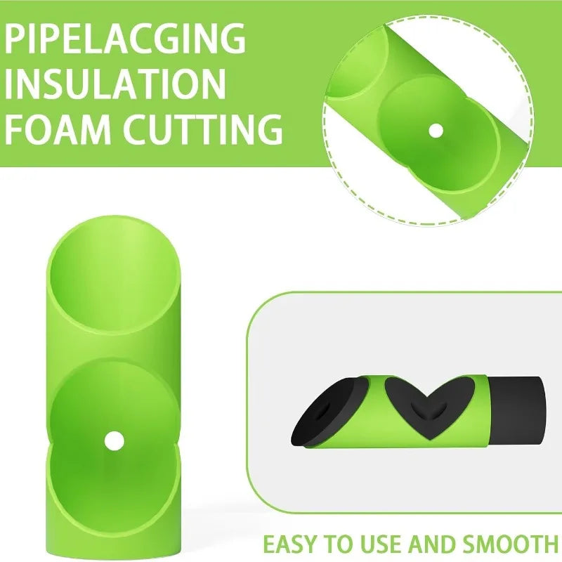 6PCS Foam Pipe Insulation Cutter Tool Cutting Guide Clip for Homes Industries Commercial Places Versatile Fixture
