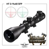 Aquilifer 3-9x40 Hunting Scope SFP ED Glass Red Green Illuminated Free Scope Rings for Hunting