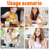 Creative Cute Cat Double-layer Coffee Mug Cartoon Couple Teacup Insulated Glass Mugs With Handle Household Office Drinkware