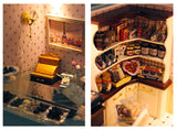 DIY Wooden Dollhouse Casa Miniature With Furniture Kit 3D Irish Cottage Coffee House Assemble Toy for Children Christmas Gifts