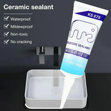 120ml Multipurpose Silicone Sealant Waterproof Caulk Seal Mouldproof Fast Drying Adhesive Glass Glue For Bathroom Kitchen