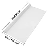 SucceBuy 1.5-2mm PVC Table Cloth Transparent Clear Desk Cover Protector Plastic Soft Glass Waterproof Oilproof for Dining Table