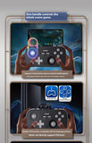 NEW IINE Palm-Sized Gamepads Wireless Bluetooth Retro Gaming Controllers 1000hz Hall Joystick Portable Android Ios Phones Pc