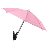 Motorcycle Mobile Phone Holder Sunshade Umbrella Waterproof Small Helmet Sunscreen Phone Stand Bracket Protect Phone From Rain