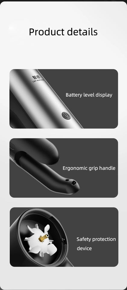 45W Commercial Hairball Trimmer Clothes Lint Remover Spool Machine Professional Electric Lint Remover Dry Cleaners Shaving Ball