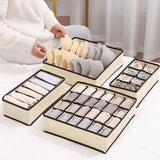 Organizer For Underwear Socks Bra Pants Foldable Closet Organizers Drawer Divider Scarf Storage Box Wardrobe Drawer Organizers