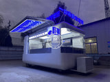 Food Trailer Mobile Fast Food Trailer Flower Shop Ice Cream Cart Juice Coffee Kiosk Fully Equipped