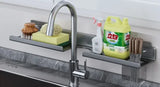 Washroom Faucet Sink Wall-mounted Punch-free Organizer In Front Of The Mirror Bathroom Shower Gel Storage Shelf