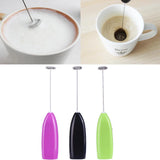 Electric Egg Beater Milk Frother For Coffee Household Kitchen Mini Stainless Steel Coffee Milk Tea Blender