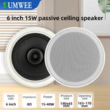 6 Inch 8 ohm Ceiling Speaker Full range stereo sound High fidelity sound quality Passive Speakers home Background Music system