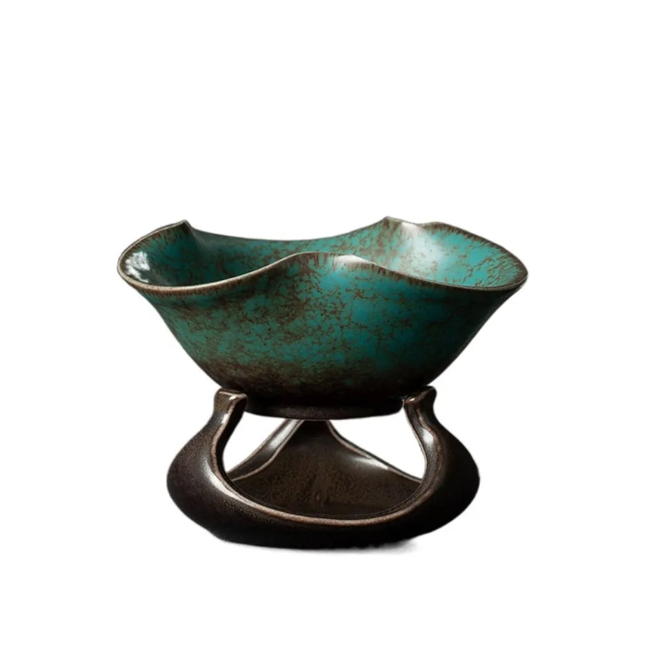 Kung Fu Tea Accessories Kiln Baked Ceramic Tea Strainers Elegant Retro Tea Leaf Filter Exquisite Chinese Tea Separator Home