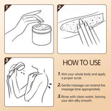 Hllozzi 200g coffee body scrub deep cleansing exfoliating cocoa plant squalane moisturizing