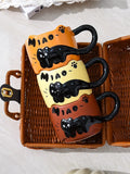 Cup Cat Stacking Cup Creative Mark Cup Drinking Cup For Guests Home Set Handle Ceramic Coffee Cup