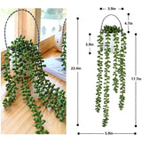 1/2/6Piece Artificial Vine Home Decor Artificial Ivy Leaf Garland Plants Vine Fake Foliage Flowers Creeper Green Ivy Wreath
