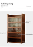 Bookshelf, bookcase, dust-proof floor-standing storage rack, household children and students storage rack with doors