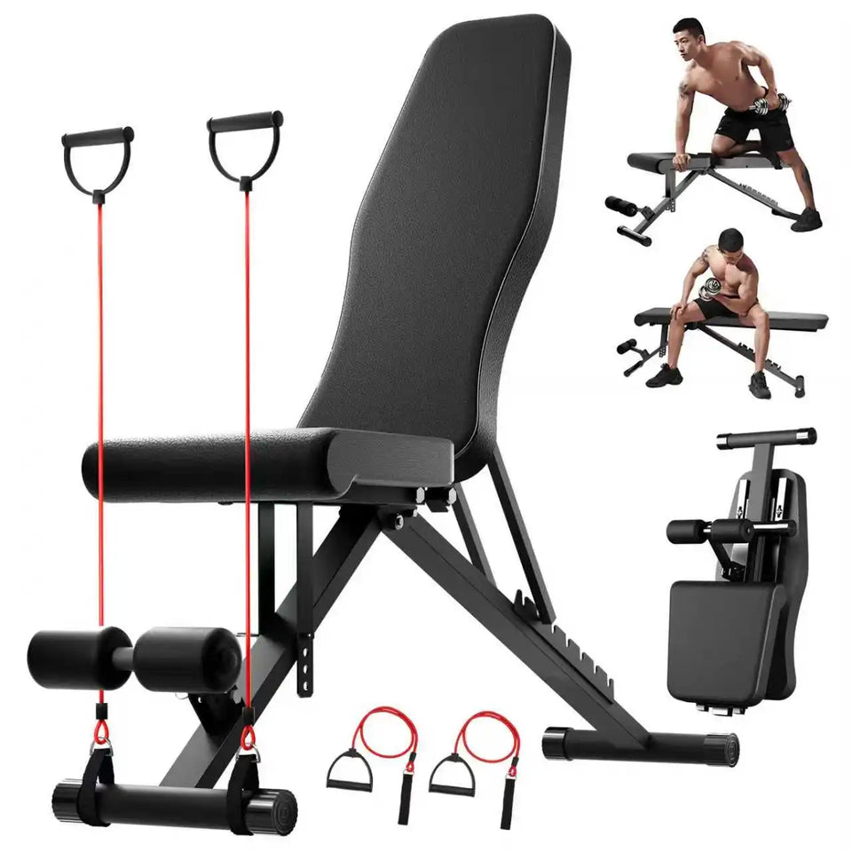 Adjustable Weight Bench for Full Body Workout Multifunctional Strength Training Dumbbell Bench Press Foldable 1000 lbs Capacity