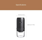 Portable Coffee Grinder Electric USB Rechargeable Home Outdoor Blenders Profession Adjustable Coffee Beans Grinding for Kitchen