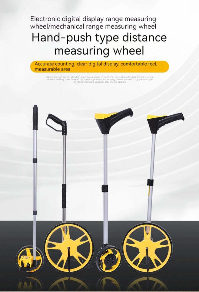 Electronic Rangefinder, Mechanical Rangefinder Wheel Digital Display, Manual Measurement, Roller Measurement