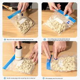 Electric Air Pump for Vacuum Bags Portable USB Mini Vacuum Sealer Rechargeable Food Vacuum Packaging Sealing Machine for Home