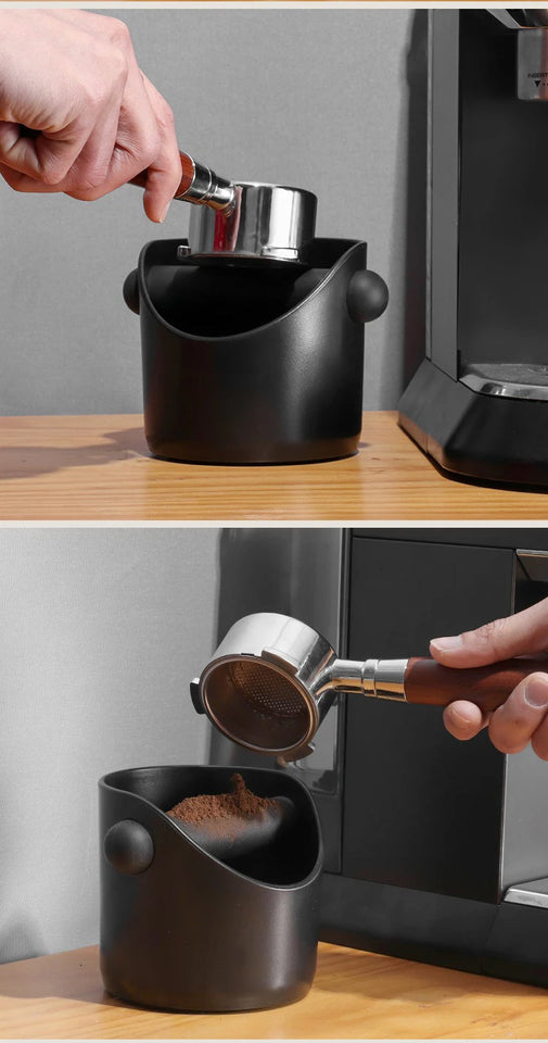 Coffee Knock Box Espresso Grounds Container Anti Slip Dump Bin Barista Accessories Cafe Grind Tools KFQZH01