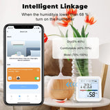 Tuya Zigbee 3.0 WiFi Temperature Humidity Sensor Smart Thermometer Hygrometer APP Remote Control Work with Yandex Alexa