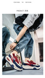 Chunky Sneaker Plus Size 45 46 47 48 Men Designer Sport Shoes Fashion Casual Leather Fabric Height Increased Flat Platform Shoes