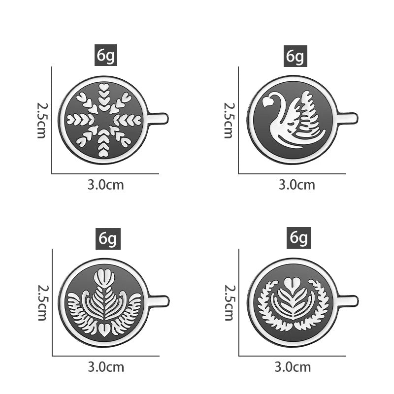 Coffee Maker Enamel Brooch Coffee Bean Grinder Coffee Kettle Cup Bag Barista Badge Punk Lapel Coffee Collection Pin Jewelry Gift