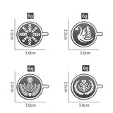 Coffee Maker Enamel Brooch Coffee Bean Grinder Coffee Kettle Cup Bag Barista Badge Punk Lapel Coffee Collection Pin Jewelry Gift