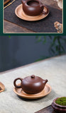 180ml Chinese Yixing Purple Clay Teapot Raw Ore Ball Hole Filter Teapot Custom Zisha Xishi Teaware Handmade Beauty Tea Infuser