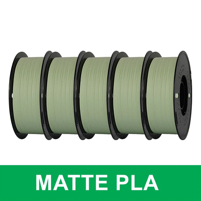 KINGROON 5KG(11LBS) PLA PETG HS-PLA HS-PETG Filament 1.75mm High Speed 3D Printer Material Matte PLA 1kg*5 Roll Mix Color New