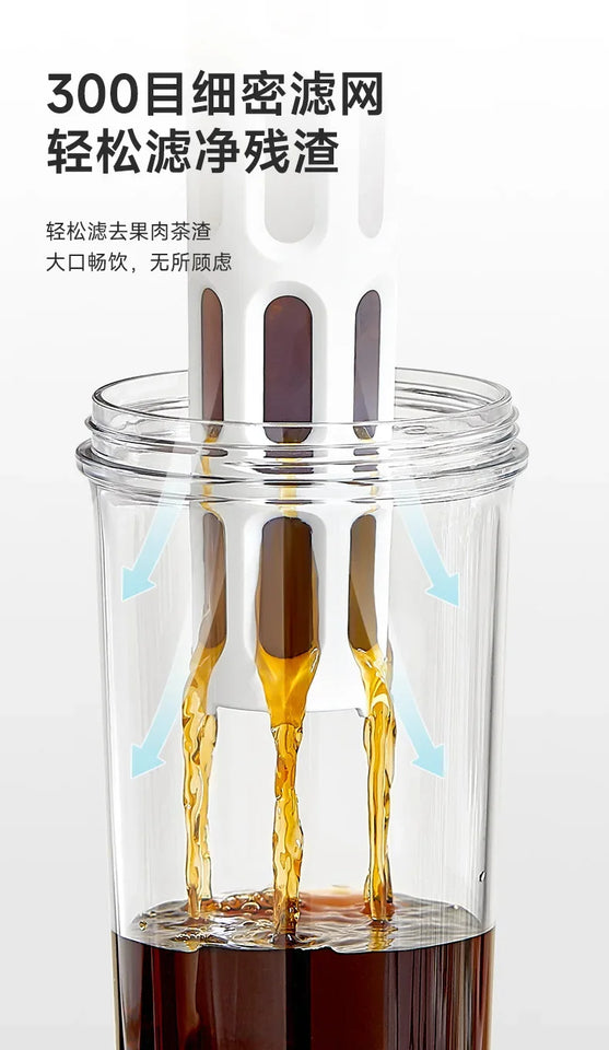 1L cold brew coffee maker manual cold water coffee maker and high capacity water bottle summer portable juice tea coffee kettle