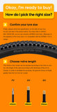 CYCLAMI Ultralight Bike Inner Tube 26 27.5 29 Inches MTB Bicycle TPU Material Tire 45mm French Valve Super Light Anti-Oxidation