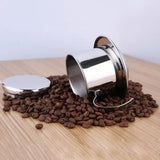 Practical Durable High Quality Hot Sale Coffee Pot Coffee Maker Accessory Stainless Steel Vietnamese Home Silver