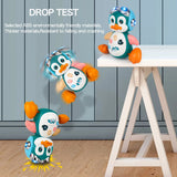 Baby Crawling Toys Musical Penguin Infant Moving Walking Dancing Toys with Light Toddler Interactive Development Tummy Time Gift