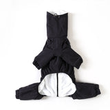 Winter 4-legged Windproof Cotton Jacket for Italian Greyhound Warm High Neck Adjustable Sweatshirt for Whippet Greyhound to 25KG