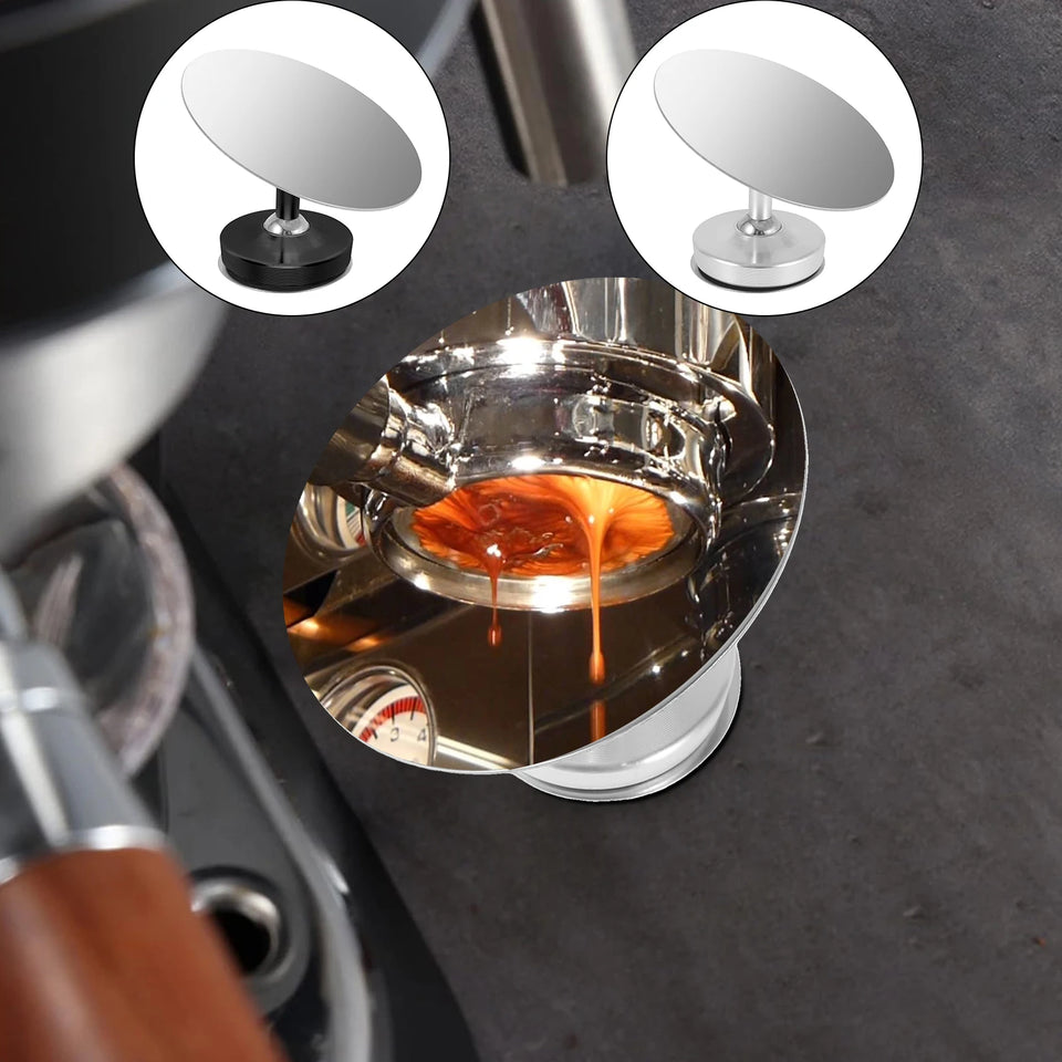 Coffee Extraction Observation Mirror With Magnetic Attraction Espresso Shot Mirror Multi Directional Rotation Coffee Machine Acc