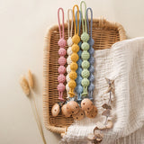 1PC Baby Silicone Teether Toys BPA Free Silicone Finger Ring Pacifier Chain Soothing Teething Toys For Newborn Teething Gifts