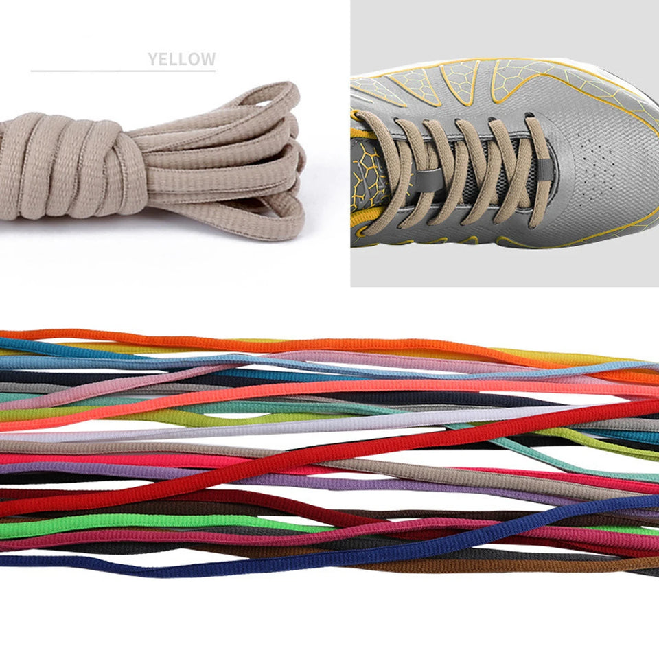 1 Pair Oval Athletic Shoelaces Half Round Shoe Laces for Sneakers,Shoelaces for Athletic Running Sneakers Shoes Boot Strings