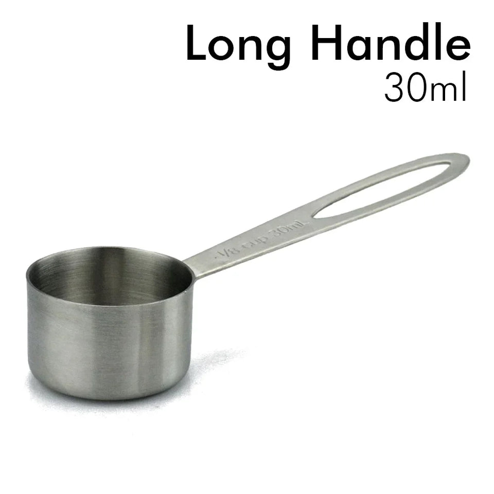 30ml/10g Coffee Bean Spoon Stainless Steel Teaspoons Measure Spoon Coffee Scoop Milk Powder Spoon Home Kitchen Measuring Tool