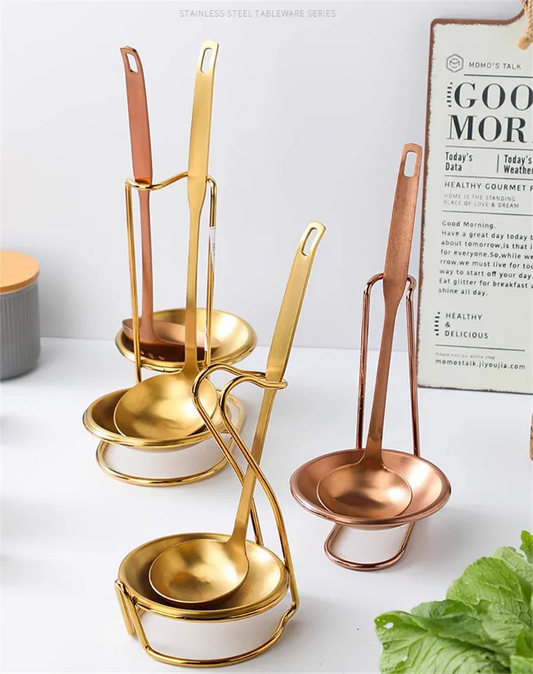 Gadget Multifunctional Portable Spoon Rest for Hotpot Restaurant Food Restaurant Utensil Household Upright Ladle Holder Kitchen