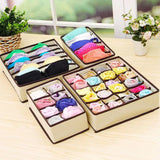 Organizer For Underwear Socks Bra Pants Foldable Closet Organizers Drawer Divider Scarf Storage Box Wardrobe Drawer Organizers