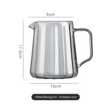 Household Coffee Maker Advanced Grey Glass Hand-brewed Coffee Drip Filter Cup Wood Pallet Sharing Pot Coffeeware Accessories