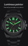 Men automatic watch business date mechanical watches waterproof stainless steel luminous luxury mens watch boyfriend gift