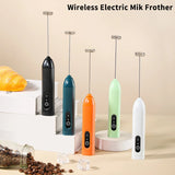 Mini Milk Frother Electric Egg Blender Coffee Whisk Mixer USB Rechargeable Handheld Mixer Foamer Shaker Cooking Drink Blender
