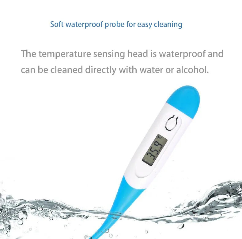 Special anal temperature measurement for farms veterinary soft head  Mercury-free and bendable electronic Medical thermometer