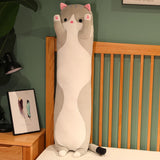 15 Styles 50-150cm Long Cat Plush Toys Stuffed Soft Pause Office Dog Doll Bed Sleepping Pillow Home Decor Birthday Girls Gifts