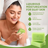 Tea Tree Soap, Soap Bar with Tea Tree Oil, Natural Soaps for Body Skin Cleaning,Gentle Exfoliating Bar Soap