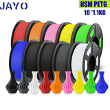 JAYO pla plus petg High speed matte PETG APLA 10Rolls  filament 175mm no bubbles smooth multiple colors optional for 3D printing
