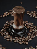 BEARR Coffee Tamper Double Spring Coffee Powder Walnut Handle Constant Pressure SpringCoffeeTamper 51/53/53.7/58.35 Barista Tool